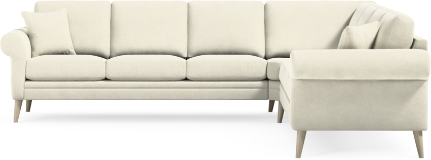 Eden - Hörnsoffa, 3+3-sits - Vit