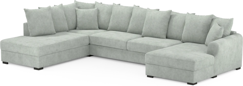 Town - 3-sits soffa med divan vänster och schäslong höger - Blå