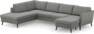 County - 3-sits soffa med divan vänster och schäslong höger - Grå