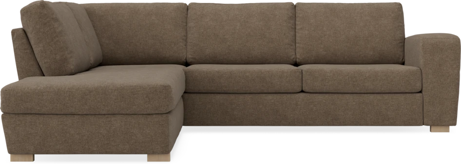 Friday - 2,5-sits soffa med divan vänster - Brun