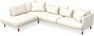 Harper - 3-sits soffa med divan vänster - Vit