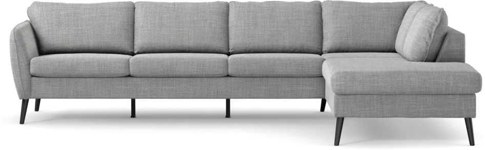 County - 3-sits soffa med divan höger - Grå