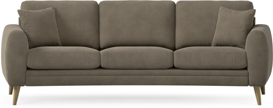 Eden - 3-sits soffa svängd - Beige
