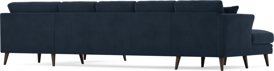 Eden - 3-sits soffa med schäslong vänster och divan höger - Blå