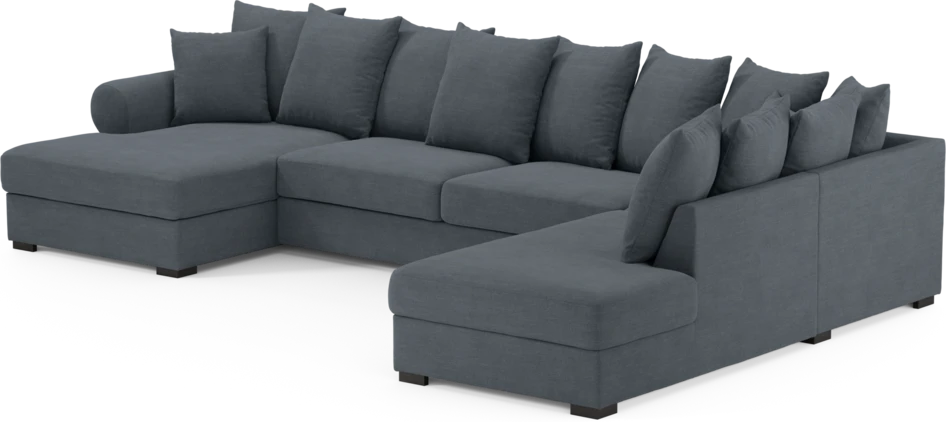 Town - 3-sits soffa med divan höger och schäslong vänster - Blå