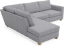 Friday - 2,5-sits soffa med divan vänster - Grå