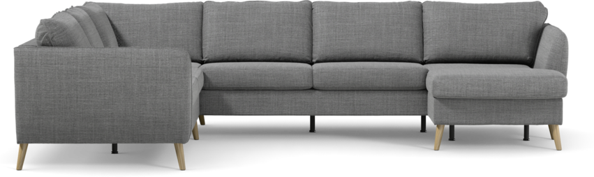 County - Hörnsoffa, 2+3-sits med schäslong höger - Grå