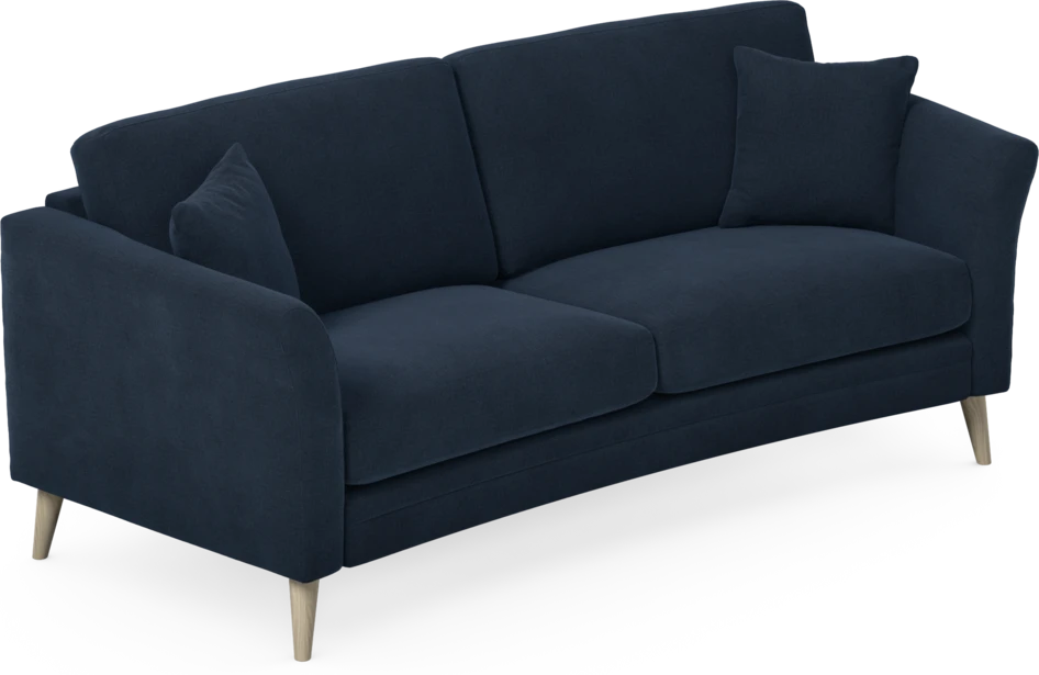 Eden - 2,5-sits soffa svängd - Blå