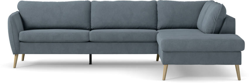 County - 2,5-sits soffa med divan höger - Blå