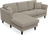 Eden - 2-sits soffa med schäslong - Beige