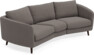 Madison - 3-sits soffa svängd, 70 cm - Brun