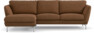Madison Lux - 2-sits soffa med schäslong vänster - Brun