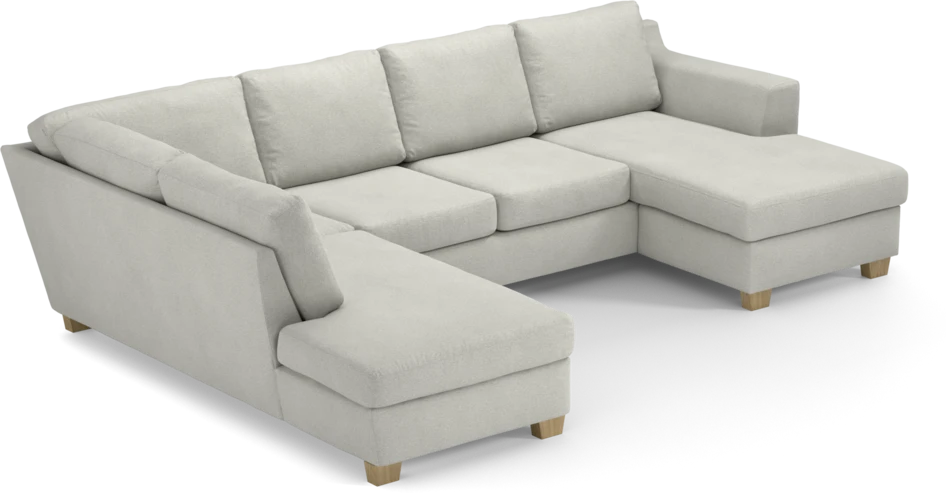 Friday - 3-sits soffa med divan vänster och schäslong höger - Vit