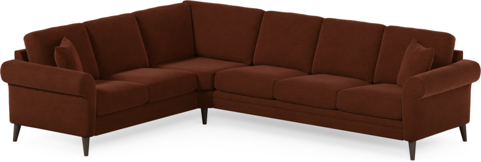 Eden - Hörnsoffa, 2+3-sits - Orange