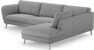 Madison Lux - 3-sits soffa med divan höger - Grå