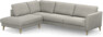 Bridge - 3-sits soffa med divan vänster - Grå