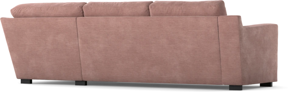 Friday - 2,5-sits soffa med divan höger - Rosa