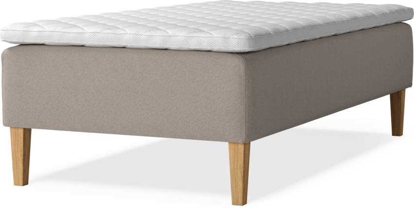 Delux Dream - Ramsäng, enkelsäng med bäddmadrass - Beige