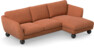 Madison - 2-sits soffa med schäslong höger - Orange
