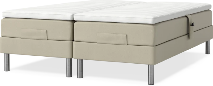 Roma Family, Ställbar säng, dubbelsäng med bäddmadrass, B 160-180