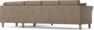 Eden - 3-sits soffa med divan - Brun