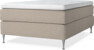 Delux Exclusive - Kontinentalsäng, enkelsäng 140 cm med bäddmadrass - Beige