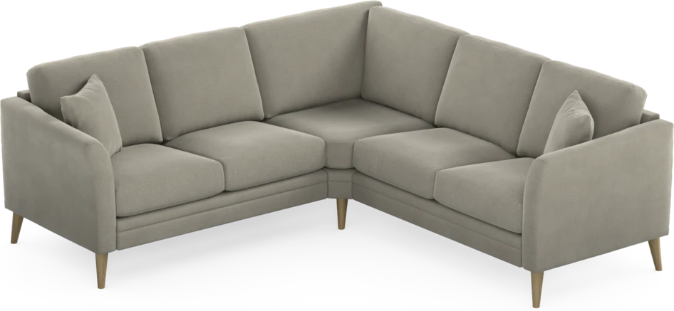 Eden - Hörnsoffa, 2+2-sits - Brun