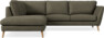 Madison Lux - 2-sits soffa med divan vänster - Brun