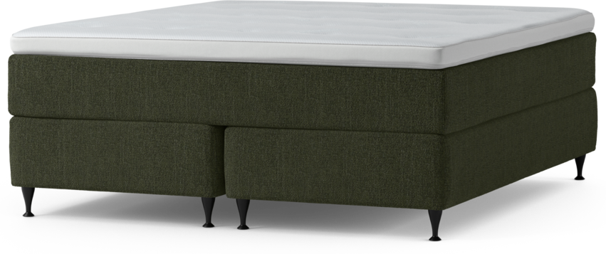 Delux Exclusive - Kontinentalsäng, dubbelsäng med bäddmadrass och sängben