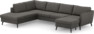 County - 3-sits soffa med divan vänster och schäslong höger - Brun