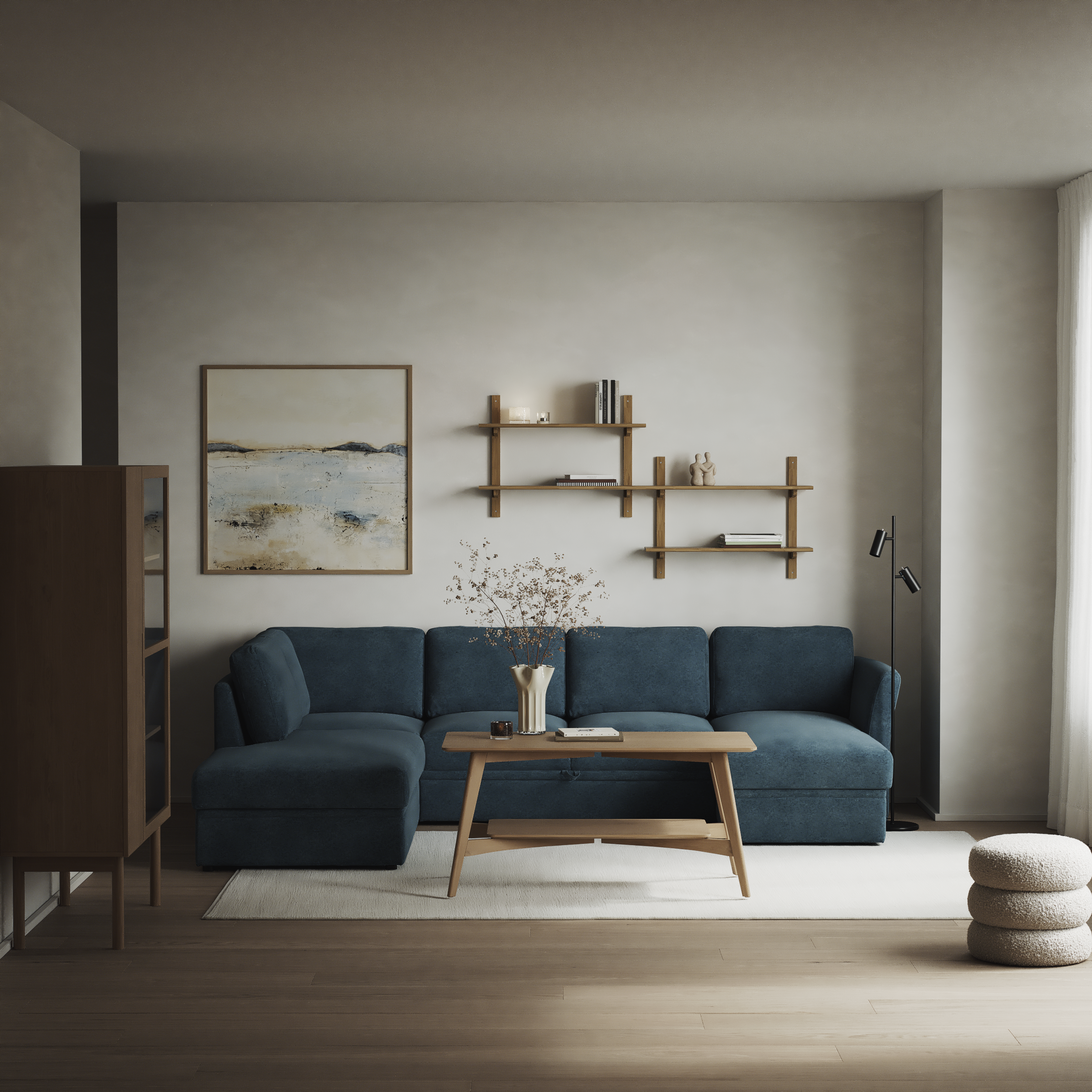 Öland - Bäddsoffa med divan vänster och schäslong höger - inspiration