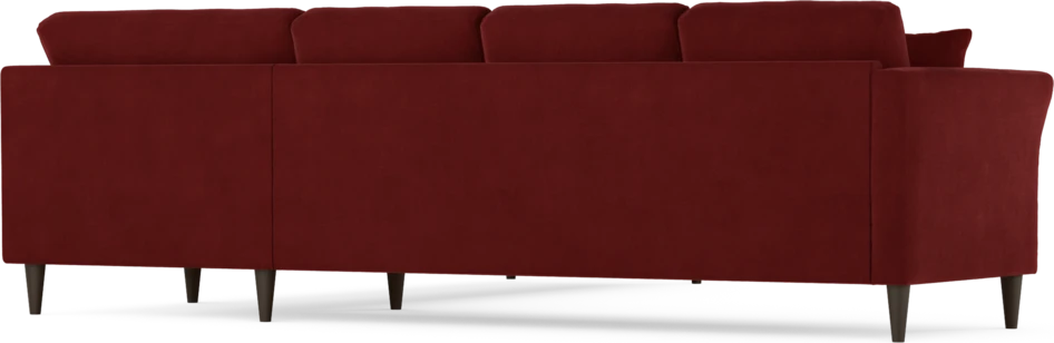 Eden - Hörnsoffa, 3+3-sits - Röd