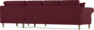 Eden - Hörnsoffa, 3+1-sits - Röd