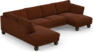 Madison Lux - 2-sits soffa med divan vänster och schäslong höger - Orange
