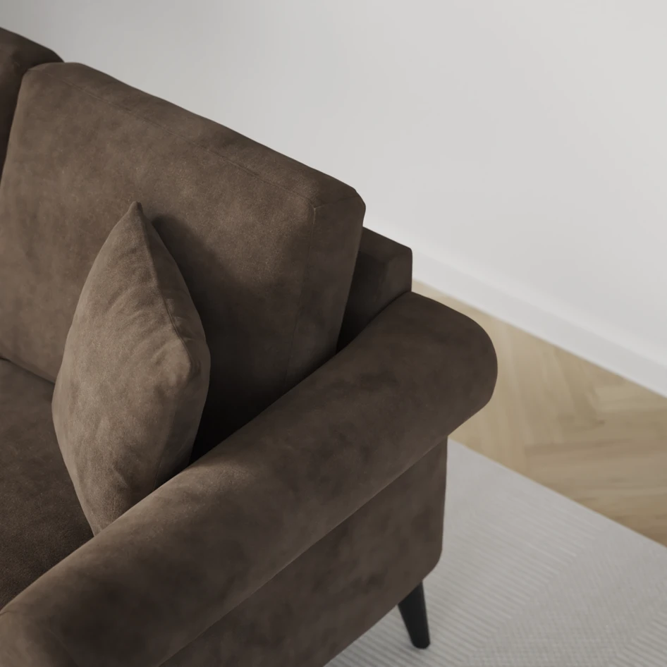 Eden - 3-sits soffa - Brun