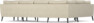 County - Hörnsoffa, 2+3-sits med schäslong höger - Beige
