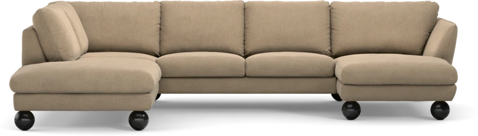 Madison - 2-sits soffa med divan vänster och schäslong höger - Beige