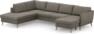 County - 3-sits soffa med divan vänster och schäslong höger - Brun