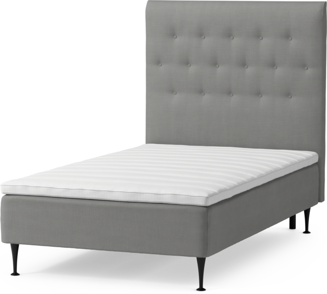 Roma Family - Ramsäng, enkelsäng med bäddmadrass och sänggavel pikerad, B 90-120