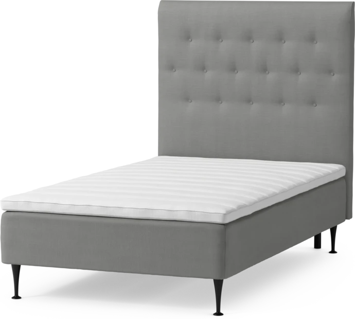 Roma Family, Ramsäng, enkelsäng med bäddmadrass och sänggavel pikerad, B 90-120