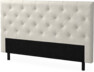 Delux Pikerad Låg - Sänggavel, 90-210 cm - Beige