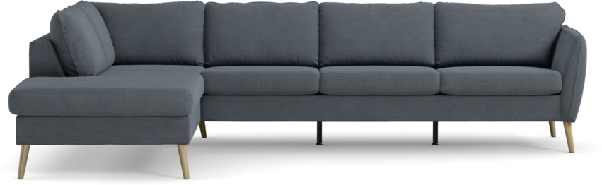 County - 3-sits soffa med divan vänster - Blå