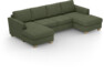 Friday - 2-sits soffa med två schäslonger - Grön