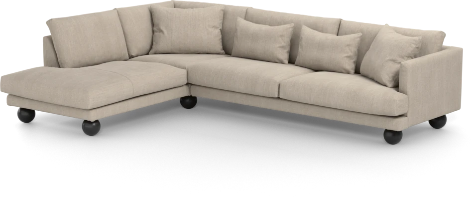 Harper - 3-sits soffa med divan vänster - Beige