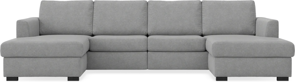 Friday - 2-sits soffa med två schäslonger - Grå