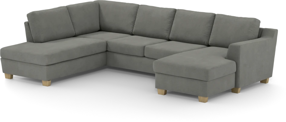 Friday - 3-sits soffa med divan vänster och schäslong höger - Grå