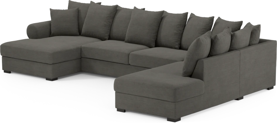 Town - 3-sits soffa med divan höger och schäslong vänster - Grå