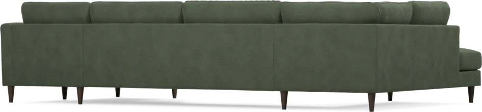 Bridge - 3-sits soffa med divan vänster och schäslong höger - Grön