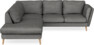 Madison - 2-sits soffa med divan vänster - Grå