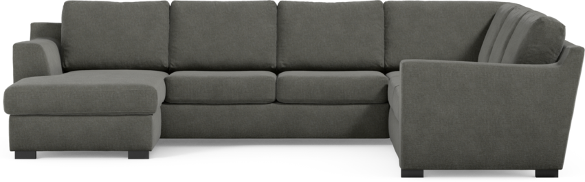 Friday - Hörnsoffa, 3+2-sits med schäslong vänster - Grå
